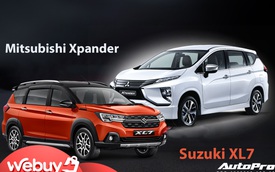 Suzuki XL7 so kè Mitsubishi Xpander - Xe 7 chỗ bình dân đua lấy lòng khách Việt bằng giá bán và trang bị