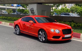 Sau 6 năm về nước, Bentley Continental GT V8 độc nhất Việt Nam lần đầu 'lột xác' với lớp áo cam