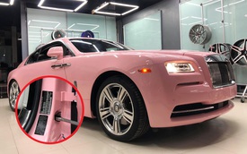 Xuất hiện Rolls-Royce Wraith màu hồng đầu tiên Việt Nam: Giống xe Ngọc Trinh mơ ước, chi tiết nhỏ khẳng định tay nghề đỉnh của thợ độ