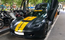 Chevrolet Corvette C7 của dân chơi Hà thành độ cửa cắt kéo giá gần 100 triệu đồng như siêu xe Lamborghini