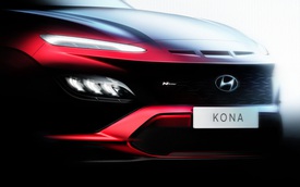 Hé lộ thiết kế Hyundai Kona 2021: Đầu xe điệu đà hơn, bản hiệu suất cao hầm hố kiểu Lamborghini Urus