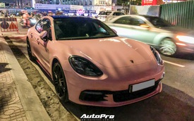 Theo màu 'trend', doanh nhân Sài Gòn lột xác Porsche Panamera theo phong cách 'nữ tính'