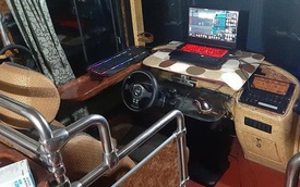 Game thủ biến xe khách cũ thành góc chơi game có một không hai