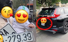 Thay bố bấm biển xe ô tô, em bé mang về kết quả "cực độc" khiến nhiều người phải ước ao