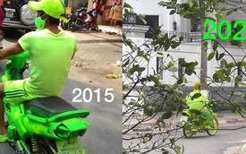 Nam thanh niên 6 năm trước diện cả cây xanh nõn chuối chạy xe ngoài đường khiến dân mạng lóa mắt, 6 năm sau còn gây sốc gấp bội phần