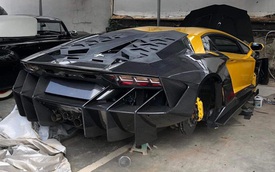 Lamborghini Aventador lột xác dàn ngoài đắt và độc nhất Việt Nam dần lộ diện hoàn chỉnh: Chơi đồ 'full carbon', giống siêu phẩm Centenario