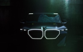 Siêu SUV BMW XM lộ diện rõ nét hơn với lưới tản nhiệt phát sáng cùng thiết kế đèn siêu dị