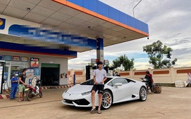 Lamborghini Huracan từng của 'rich kid' 23 tuổi Đắk Lắk xuất hiện tại TP.HCM với một chi tiết khác lạ