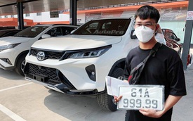 Bấm được biển ngũ quý 9, chủ xe Toyota Fortuner tại Bình Dương nhận được lời khen: 'Như trúng xổ số, bán đi lãi tiền tỷ'