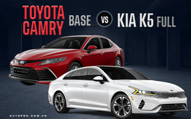 Cùng giá 1 tỷ đồng, mua Toyota Camry base hay Kia K5 full: Xe nhập ít option hơn lắp ráp