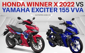 Có 50 triệu đồng mua xe côn tay, chọn Honda Winner X 2022 vừa ra mắt hay 'ông hoàng' Yamaha Exciter 155 VVA?