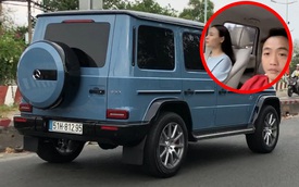 Đàm Thu Trang lần đầu cầm lái Mercedes-AMG G 63 xuống phố đầu năm, Nguyễn Quốc Cường tiết lộ mong muốn ‘xin vợ’ sắm siêu xe mới