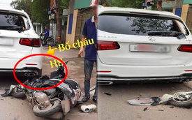 Nữ sinh đi xe máy điện tông vỡ kính Mercedes tiền tỷ, hình ảnh ông bố xuất hiện khiến tất cả thương cảm