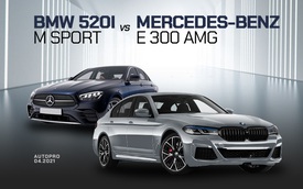 Cùng giá 3 tỷ, BMW 520i M Sport đấu Mercedes-Benz E 300 AMG 2021: Thua động cơ nhưng còn nhiều 'đồ chơi' thú vị