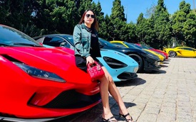 Dàn siêu xe trăm tỷ sặc sỡ hội ngộ tại Đà Lạt, Ferrari F8 Tributo của nữ đại gia trẻ mới sắm cũng góp mặt