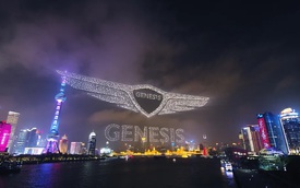 Genesis chào Trung Quốc kiểu kỷ lục thế giới: Dùng 3.281 drone tạo hình đẹp chất ngất