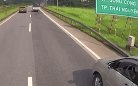 Đi lùi trên cao tốc Hà Nội - Thái Nguyên, nữ tài xế mất ngủ vì bị nghi "thế thân" cho 1 đàn ông