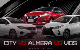 Gần 600 triệu, chọn Nissan Almera hay Vios, City: Đều xe Nhật, thích mới hay giữ giá, lái hay?