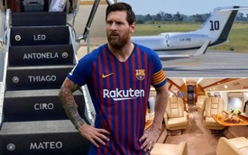 Soi máy bay 17,6 triệu USD Messi đã tậu từ lâu và đang dùng để bay sang PSG: Hàng loạt chi tiết nhận diện, bậc thềm dập tên 'nóc nhà' và các con