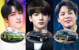 Chiêm ngưỡng bộ sưu tập xe của các thành viên BTS: Những triệu phú đô-la sắm gì khi tuổi đời còn chưa tới 30