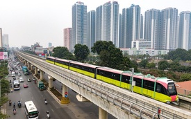 Cận cảnh đoàn tàu có thể chở ngàn khách tuyến metro Nhổn - ga Hà Nội chạy thử 5 km