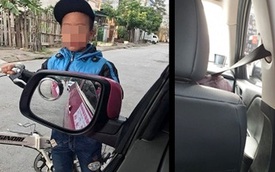 Va vào gương ô tô, cậu bé có hành động khiến tài xế nể phục tài dạy dỗ của bố mẹ