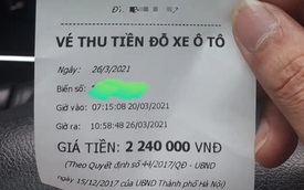 Hóa đơn gửi ô tô trong bệnh viện ở Hà Nội lên tới hơn 2 triệu đồng khiến dân mạng sốc nặng