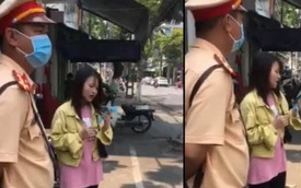 Cô gái chạy xe rẽ không xi nhan, CSGT Đà Nẵng yêu cầu hát một bài rồi xem xét