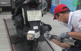 Đến lượt Đà Nẵng triển khai đo khí thải xe mô tô, xe gắn máy