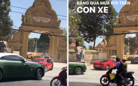 Dàn siêu xe "khủng" đi viếng chùa ở An Giang khiến cả mạng xã hội dậy sóng, đầu năm chơi lớn thế này thì ai làm lại?