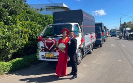 Tài xế rước dâu bằng 50 xe tải: Lên kế hoạch 1 năm, kết hợp đam mê với tình yêu đời mình