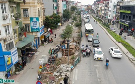 Dự án đường 815 tỷ đồng ở Hà Nội "đắp chiếu" 2 năm, nhiều nhà không dám mở cửa