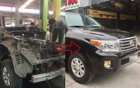 Chủ Toyota Land Cruiser chi 1 tỷ đồng hồi sinh chiếc xe từ đống sắt vụn: Bóng bẩy như mới 'đập hộp' sau 3 tháng, không thể nhận ra bằng mắt thường