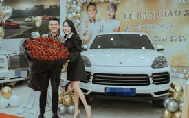 Ca sĩ Khắc Việt chơi lớn, sắm Porsche Cayenne tặng vợ DJ nhân ngày 8/3, riêng tiền chọn option tới hơn 1 tỷ đồng
