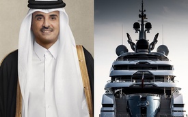 Siêu du thuyền được mệnh danh 'dinh thự nổi' xa hoa của Quốc vương Qatar