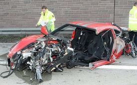 Tại nạn tại 300 km/h, Ferrari F430 tan tành nhưng không ai tử vong
