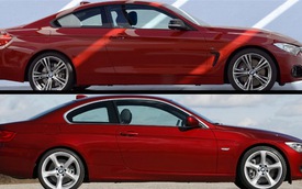 So sánh hình ảnh BMW 4-Series Coupe với 3-Series Coupe