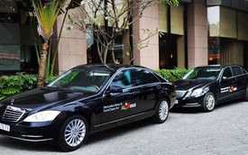 Xe Mercedes-Benz đưa đón các lãnh đạo tại Hội nghị Thượng đỉnh Doanh nghiêp ASEAN - EU