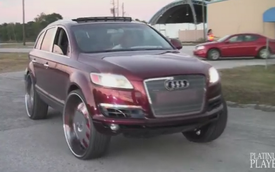 Video: Audi Q7 cưỡi trên bộ la-zăng 30 inch
