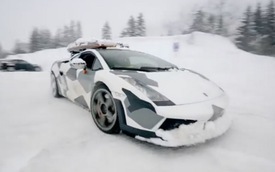Video: Lamborghini Gallardo LP560-4 khoe tài trên tuyết