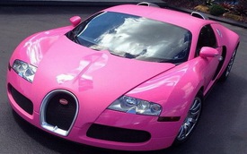 Tuyên truyền chống ung thư vú bằng Bugatti Veyron màu hồng