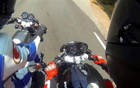 Honda Hawk và Ducati Monster cùng nhau "đo đường"