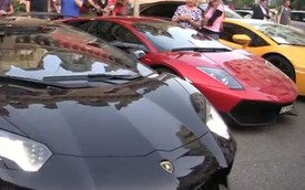 Video: 5 chiếc Lamborghini Aventador khuấy động Monaco