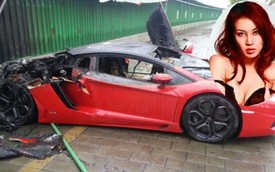 Lamborghini Aventador gặp nạn, ngôi sao phim đen thoát chết