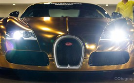 Bugatti Veyron "bóng lộn" với bộ cánh vàng