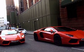 11 chiếc Lamborghini Aventador dạo phố London chỉ trong 2 tiếng