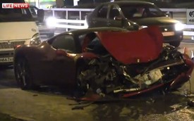 Ferrari 458 Italia đâm chết người, húc "Mẹc" S-Class