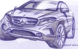 Mercedes-Benz phác họa GLA phiên bản sản xuất