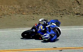 Thử ôm cua như Valentino Rossi, tay lái "ngã ngựa" từ Yamaha R1