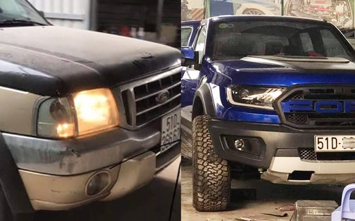Dân chơi Việt lột xác Ford Ranger đời cổ thành Ranger Raptor với nội thất gây ‘nhức nhối’